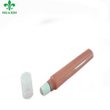 2018 novo estilo lip gloss tubo de plástico com rolos